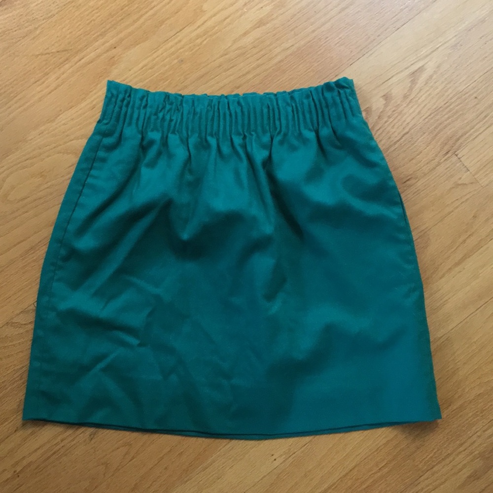Green J.Crew Mini Skirt